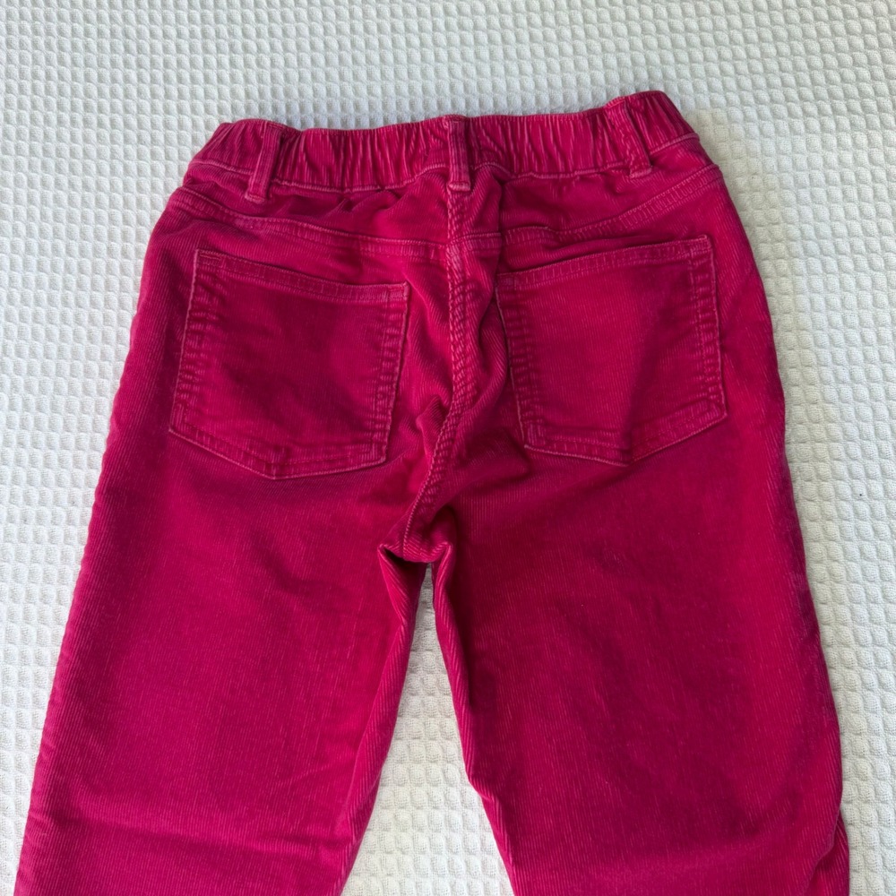 Crewcuts J Crew Girls Pink Corduroy Pants Size 10 Elastic Waist Slim Fit Leg - Picture 4 of 7